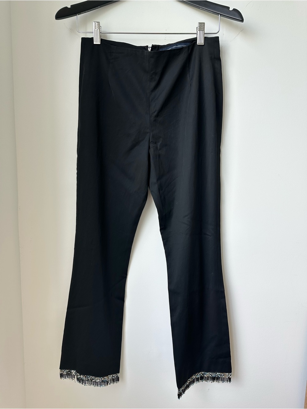 French Connection Black Men’s Dress Pants with Beaded Fringe